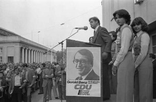 Wahlkampfveranstaltung des CDU-Kreisverbands Karlsruhe mit CDU-Generalsekretär Kurt Biedenkopf zur Bundestagswahl 1976