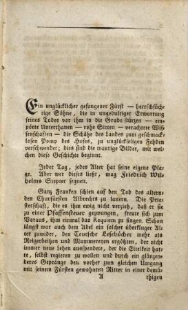Neuere Geschichte des Fürstenthums Baireuth. 1, Vom Jahr 1486 bis zum Jahr 1527