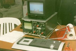 Dresden? Filmtrick zum Wiederaufbau der Frauenkirche. Studio, aufgenommen 1993