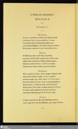 Ecloga I Tityrus