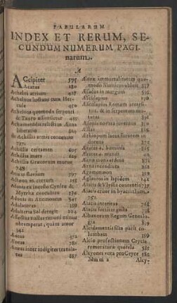 Index et rerum