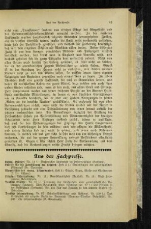 Aus der Fachpresse