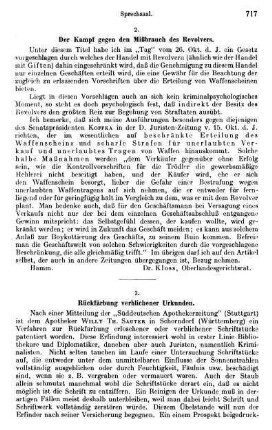 717-718, Rückfärbung verblichener Urkunden