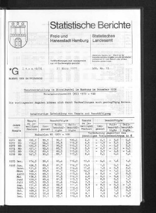 Umsatzentwicklung im Einzelhandel in Hamburg im Dezember 1976 : Lfd. Nr. 13