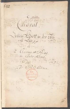 [Sammelhandschrift] 18 Stücke für Tasteninstrument (Orgel)