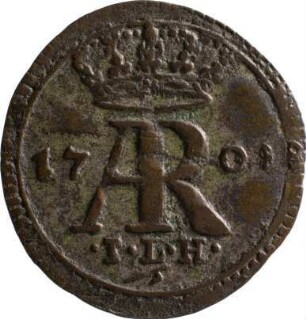Münze, Pfennig, 1708