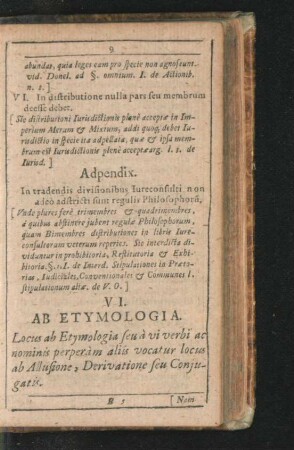 VI. Ab Etymologia.