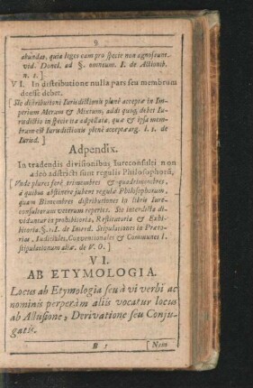 VI. Ab Etymologia.