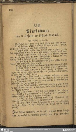 XIII. Pṙatkowaṅe na 3. ṅeżelu po tschoch kralach