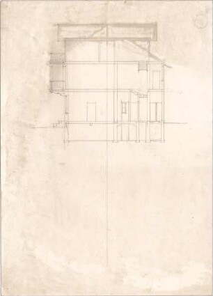 Voit, August von; Landhaus - Querschnitt