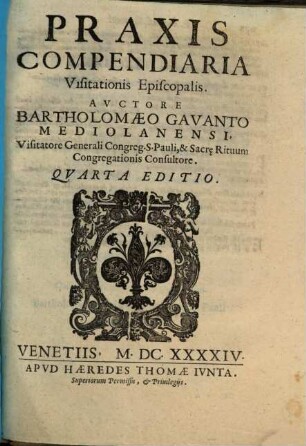 Praxis Compendiaria Visitationis Episcopalis