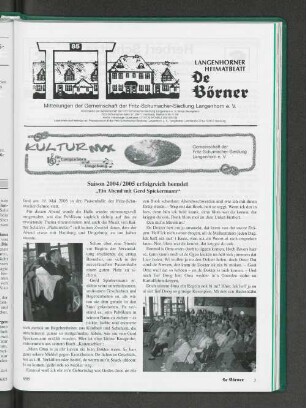 Saison 2004/2005 erfolgreich beendet "Ein Abend mit Gerd Spiekermann"
