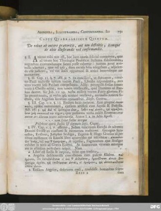 Caput Quadragesimum Quintum. De rebus ab autore praeteritis, aut non definitis; itemque de aliis illustrandis vel confirmandis.