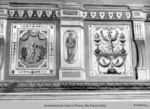 Wanddekoration in der "Cameretta sul Cortile"