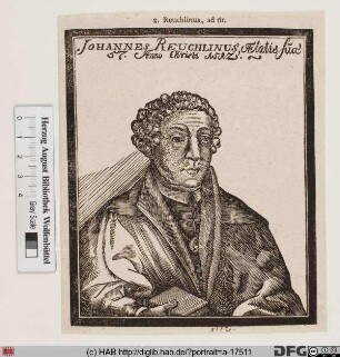 Bildnis Johannes Reuchlin (griech. Kapnion, lat. Capnio)