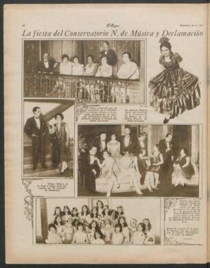 La fiesta del Conservatorio N[acional] de Música y Declamación