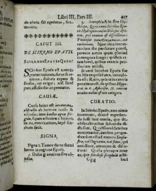 Caput III. De Scirrho Epatis.
