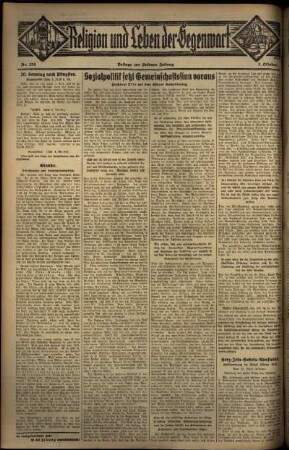 Zweite Ausgabe vom Sonntag, den 02. Oktober 1932.