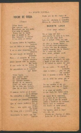 Noche de orgía : (Tango)