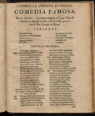 Tambien La Afrenta Es Veneno.