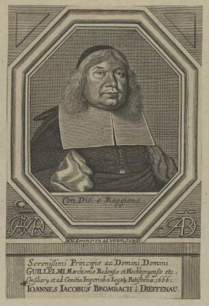 Bildnis des Ioannes Iacobus Brombach a Dieffenau