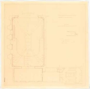 Konzerthaus, Beuthen Umbau: Grundriss Rang 1:50 (von Inv.Nr. 3630)