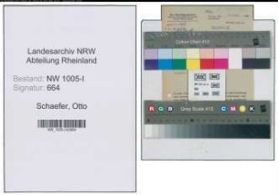 Entnazifizierung Otto Schaefer , geb. (Registrator)