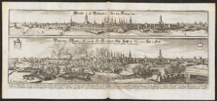 Münster In Westphalen. Vor der Belägerung. Münster so von Iro Fl: G: daselbst. Mitt Hülff der Allyrten Chur v: Fürstl: Völckern den 20 August 1657 Attaquirt. und sich den 23 Octobri dißes Jahrs güttlichen Acommodiert hatt