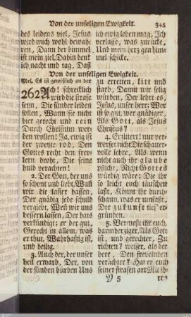 Von der unseligen Ewigkeit.
