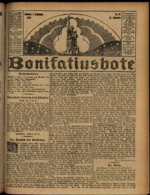 Erste Ausgabe vom Sonntag, den 02. September 1928.