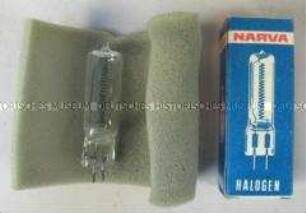 Lampe "NARVA" TGL 24/94, 28.7006/80, 225V 1000W mit Originalverpackung und Anleitung