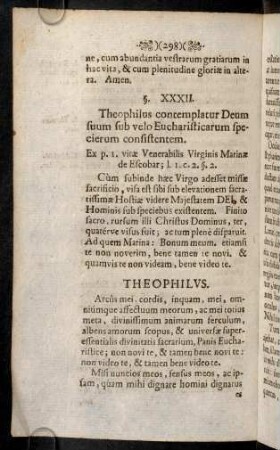 298-309, §. XXXII. Theophilus contemplatur Deum suum ...