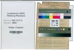 Entnazifizierung Friedrich Wolter , geb. 23.07.1902 (Verwaltungsbeamter)