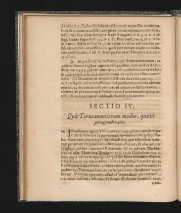 Sectio IV. Quis Torneamentorum modus, quaeve peragendi ratio.