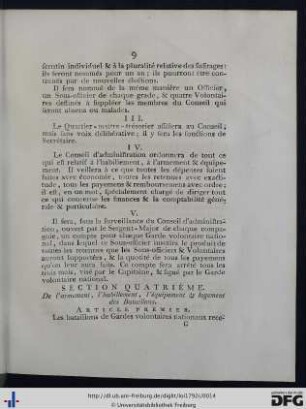 Section Quatrième.