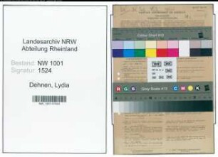 Entnazifizierung Lydia Dehnen, geb. 17.06.1902 (Lehrerin)