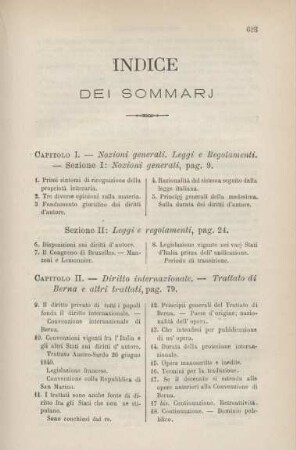 Indice dei sommari