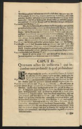 Caput II. Quaenam actio sit instituta? cui incumbat onus probandi? & quid probandum?