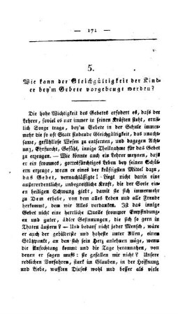 Wie kann der Gleichgültigkeit der Kinder bey`m Gebete vorgebeugt werden?