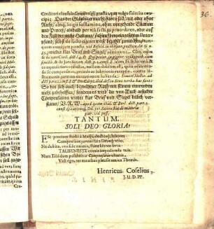Gratulationes [Beiträger: Henricus Coselius. Augustus Buchnerius. Daniel Voigt.]
