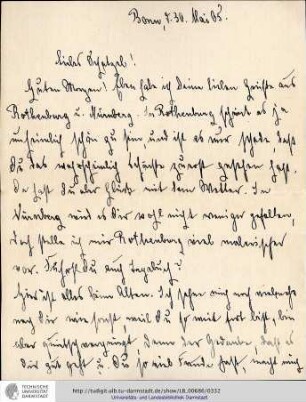 Brief vom 30.05.1905