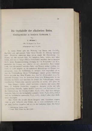 Die Oxyhaloide der alkalischen Erden.