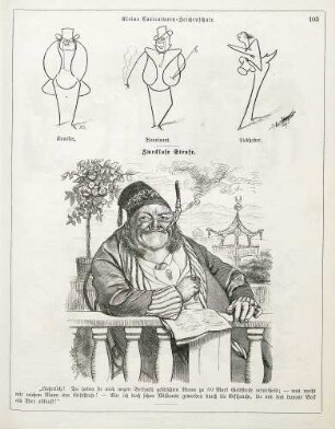 "Kleine Caricaturen-Zeichenschule" "Zwecklose Strafe"