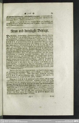 Neun und dreyßigste Beylage