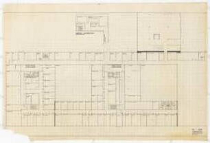 Chemische Institute der Universität Köln: Physikalische Chemie und Gärung, Grundriss Untergeschoss, 1:100