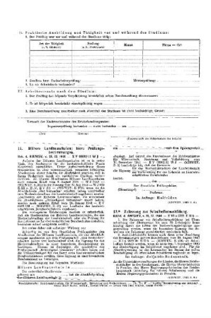 Höhere Landbauschulen; hier: Prüfungsbestimmungen : [Amtliche Erlasse] ; [Amtlicher Teil]