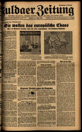 Ausgabe vom Freitag, den 05. April 1940.