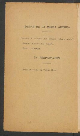 Obras de la misma autora