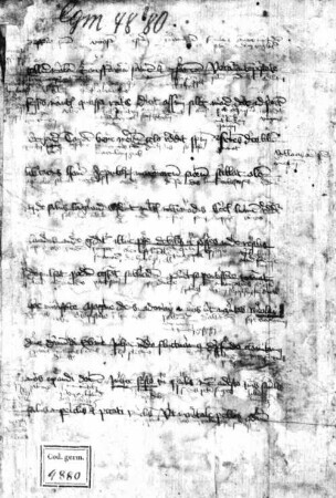 Etymachietraktat. Marquard von Lindau. Heinrich von St. Gallen. Meister Eckhart. Seuse. Merswin. Altdeutsche Predigten - BSB Cgm 4880