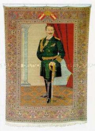 Wandteppich mit Darstellung des Kaisers Wilhelm II.